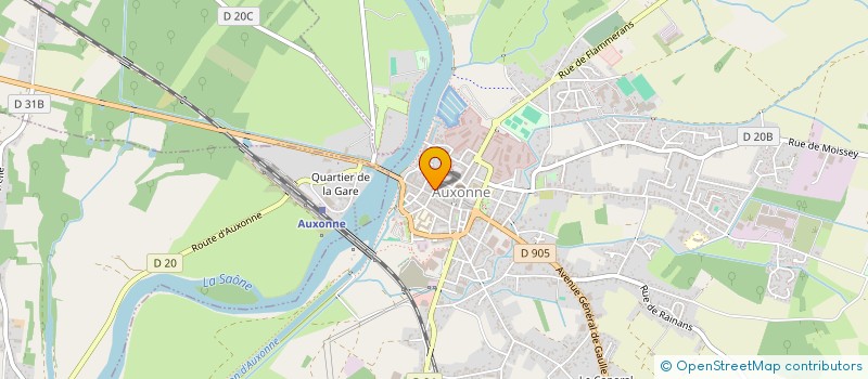 localisation de l'entreprise MONSIEUR ALAIN RAFFIN à AUXONNE