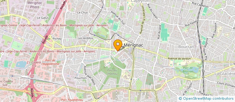 localisation de l'entreprise MONSIEUR ALAIN RAFIN à MERIGNAC