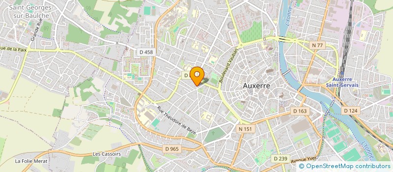 localisation de l'entreprise MONSIEUR ALAIN RALLIARD à AUXERRE