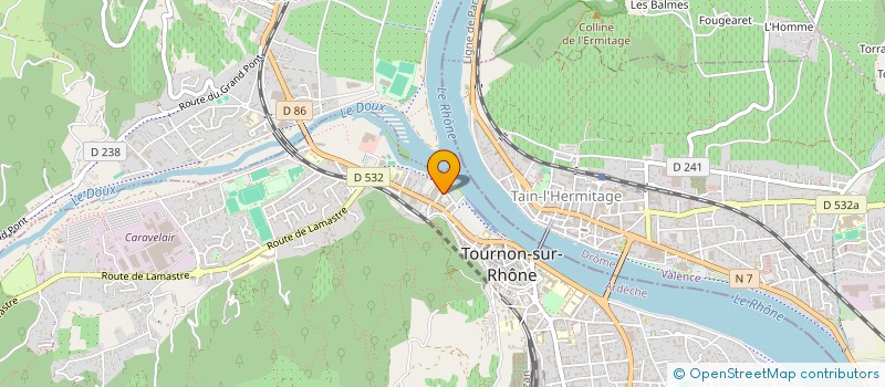 localisation de l'entreprise MONSIEUR ALAIN RAMETTE à TOURNON-SUR-RHONE