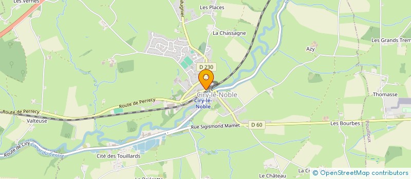 localisation de l'entreprise MONSIEUR ALAIN RANCILLAC  CIRY-LE-NOBLE