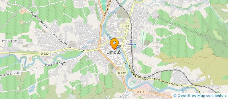 localisation de l'entreprise MONSIEUR ALAIN RANCOULE  LIMOUX