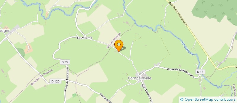 localisation de l'entreprise MONSIEUR ALAIN RATIEUVILLE  COMPAINVILLE