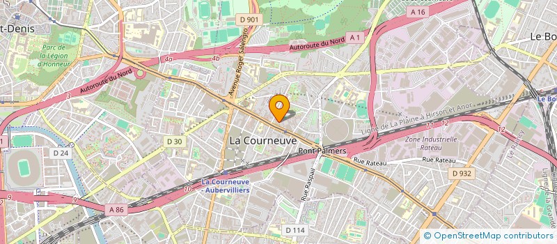 localisation de l'entreprise MONSIEUR ALAIN RAUSCHER à LA COURNEUVE