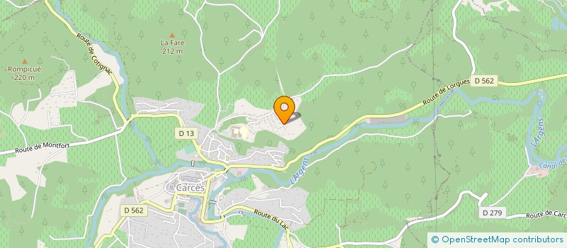 localisation de l'entreprise MONSIEUR ALAIN REBOUL  CARCES