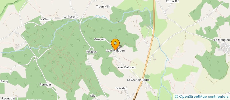 localisation de l'entreprise MONSIEUR ALAIN REBOURS  PLOUNEOUR-MENEZ