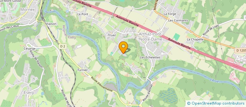 localisation de l'entreprise MONSIEUR ALAIN RECORDON  ARTHAZ-PONT-NOTRE-DAME