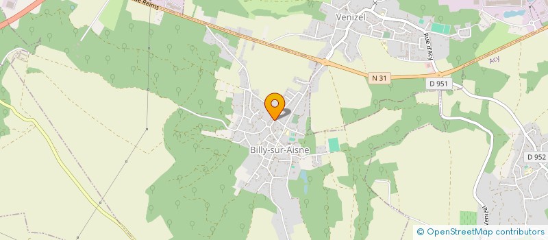 localisation de l'entreprise MONSIEUR ALAIN REGUER à BILLY-SUR-AISNE