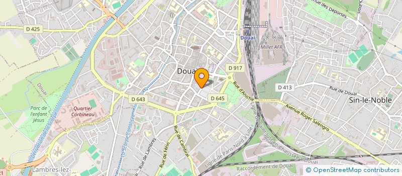 localisation de l'entreprise MONSIEUR ALAIN REISENTHEL à DOUAI