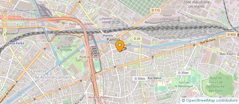 localisation de l'entreprise MONSIEUR ALAIN RENARD à PANTIN