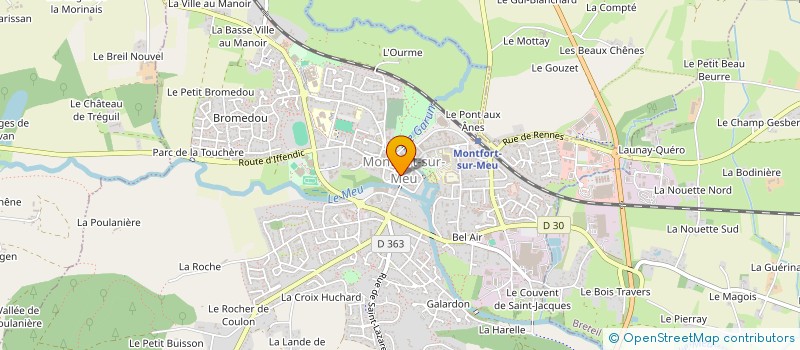 localisation de l'entreprise MONSIEUR ALAIN RENAULT  MONTFORT-SUR-MEU