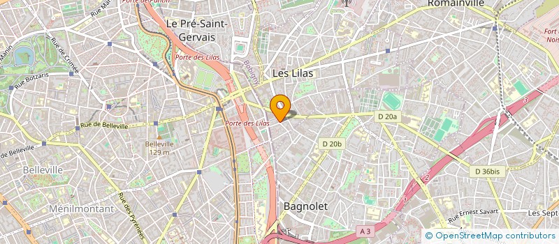 localisation de l'entreprise MONSIEUR ALAIN RENOUS  LES LILAS