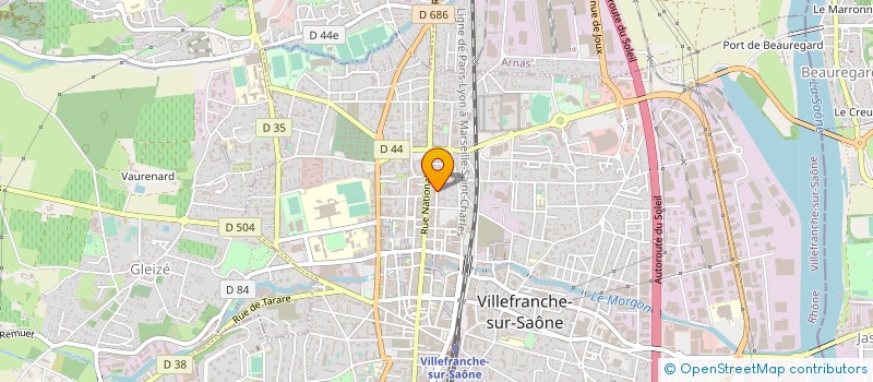 localisation de l'entreprise MONSIEUR ALAIN RENOUX à VILLEFRANCHE-SUR-SAONE