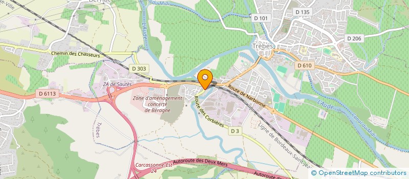 localisation de l'entreprise MONSIEUR ALAIN RESCLAUSE  TREBES