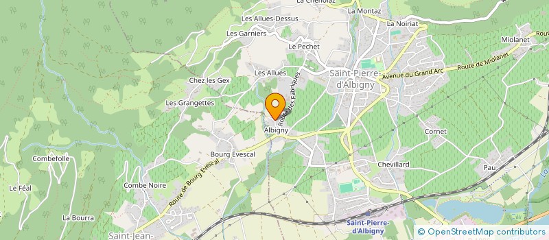 localisation de l'entreprise MONSIEUR ALAIN REVERT  SAINT-PIERRE-D'ALBIGNY