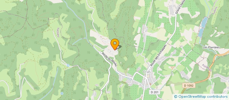 localisation de l'entreprise MONSIEUR ALAIN REVOL  TULLINS