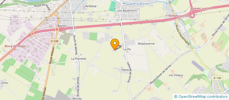 localisation de l'entreprise MONSIEUR ALAIN REY  BOURG-DE-PEAGE