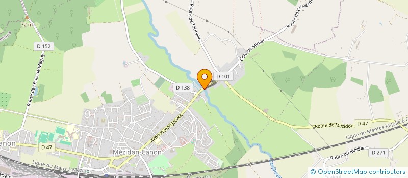 localisation de l'entreprise MONSIEUR ALAIN REZE  MEZIDON VALLEE D'AUGE