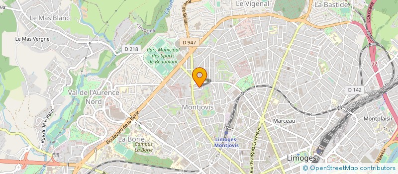 localisation de l'entreprise MONSIEUR ALAIN RIBA à LIMOGES