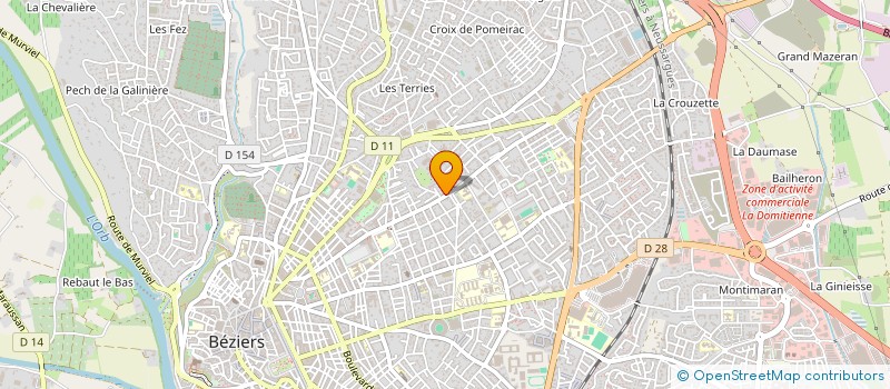 localisation de l'entreprise MONSIEUR ALAIN RIBAS à BEZIERS