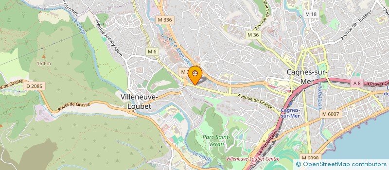 localisation de l'entreprise MONSIEUR ALAIN RICAUD à CAGNES-SUR-MER