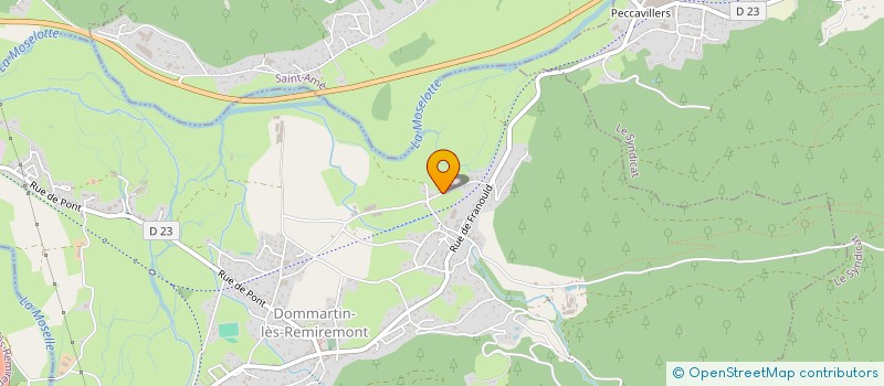 localisation de l'entreprise MONSIEUR ALAIN RICHARD  DOMMARTIN-LES-REMIREMONT