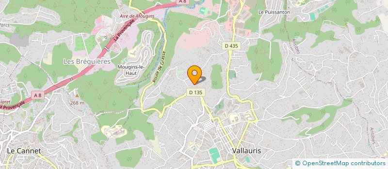 localisation de l'entreprise MONSIEUR ALAIN RICHART à VALLAURIS