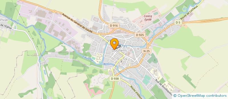 localisation de l'entreprise MONSIEUR ALAIN RICHET  DOULLENS