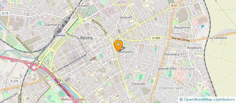 localisation de l'entreprise MONSIEUR ALAIN RIGAUD  REIMS