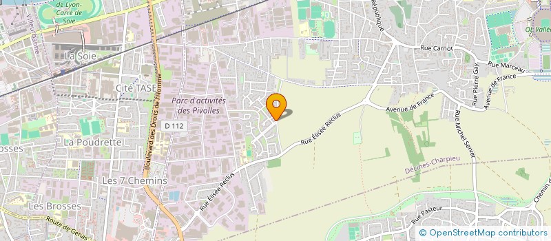 localisation de l'entreprise MONSIEUR ALAIN RIGAUDEAU  DECINES-CHARPIEU