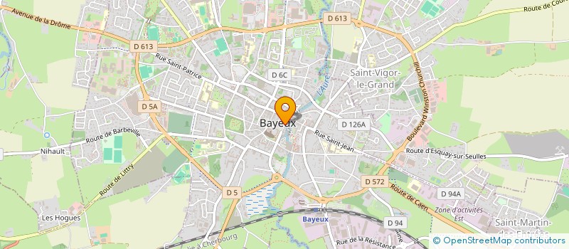 localisation de l'entreprise MONSIEUR ALAIN RIGOT  BAYEUX