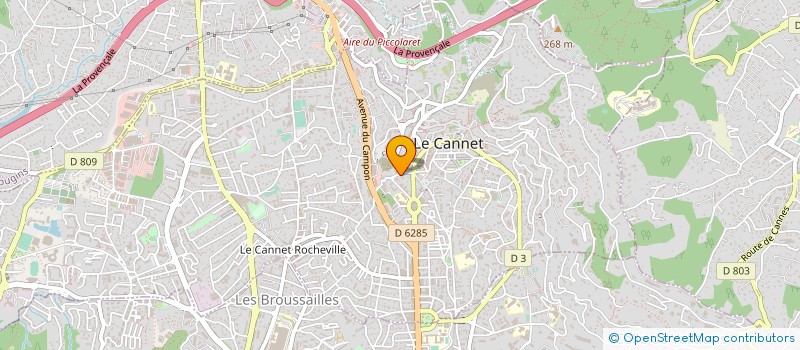localisation de l'entreprise MONSIEUR ALAIN RIGOULOT à LE CANNET
