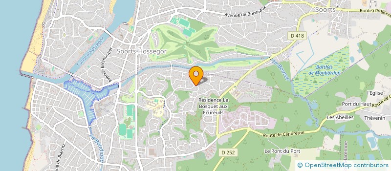 localisation de l'entreprise MONSIEUR ALAIN RIOU  SEIGNOSSE