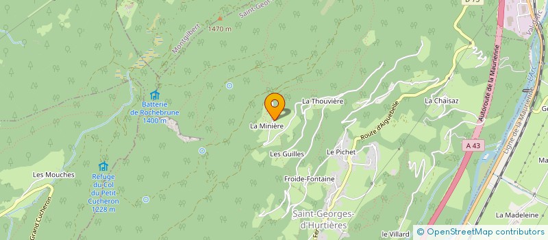 localisation de l'entreprise MONSIEUR ALAIN RIVAS à ST GEORGES DES HURTIERES