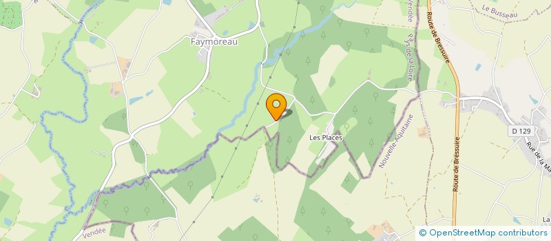 localisation de l'entreprise MONSIEUR ALAIN RIVIER  FAYMOREAU