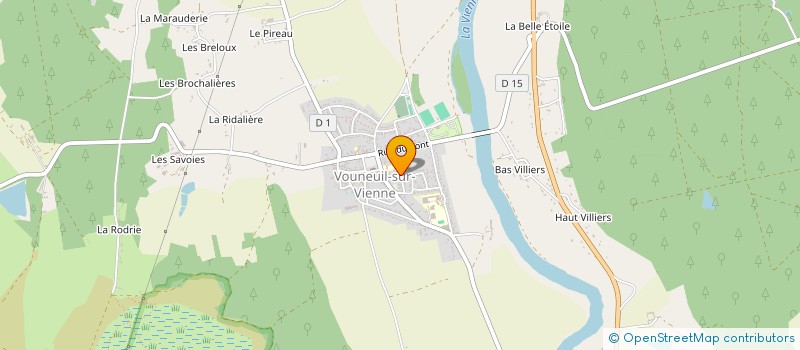 localisation de l'entreprise MONSIEUR ALAIN RIVIERE à VOUNEUIL-SUR-VIENNE