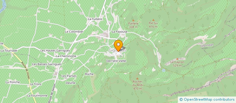 localisation de l'entreprise MONSIEUR ALAIN RIVIERE  GIGONDAS