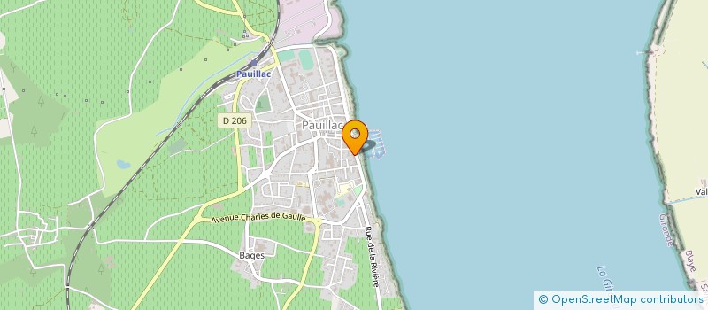 localisation de l'entreprise MONSIEUR ALAIN ROBEAU  PAUILLAC