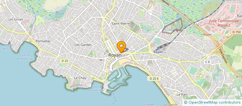 localisation de l'entreprise MONSIEUR ALAIN ROBERT  ROYAN