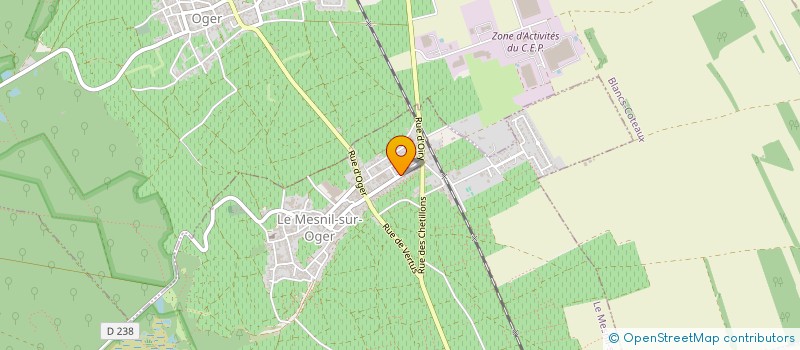 localisation de l'entreprise MONSIEUR ALAIN ROBERT  LE MESNIL-SUR-OGER
