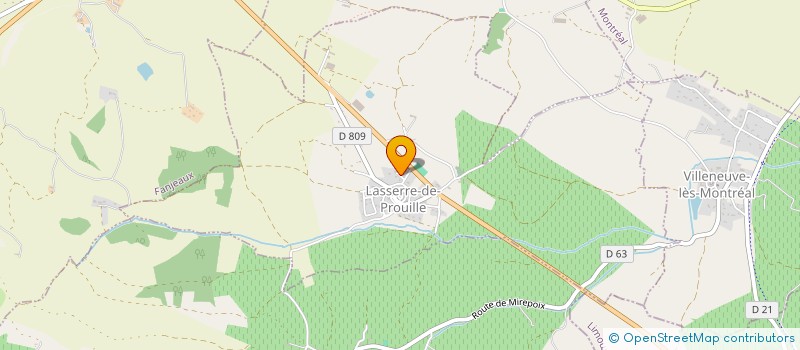 localisation de l'entreprise MONSIEUR ALAIN ROBIEZ  LASSERRE-DE-PROUILLE