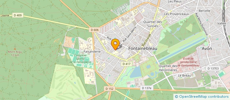 localisation de l'entreprise MONSIEUR ALAIN ROBILLARD  FONTAINEBLEAU