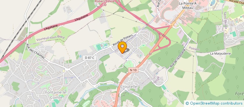 localisation de l'entreprise MONSIEUR ALAIN ROBIN  CROUTELLE