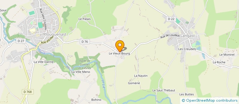localisation de l'entreprise MONSIEUR ALAIN ROCABOY à PLOUGUENAST-LANGAST