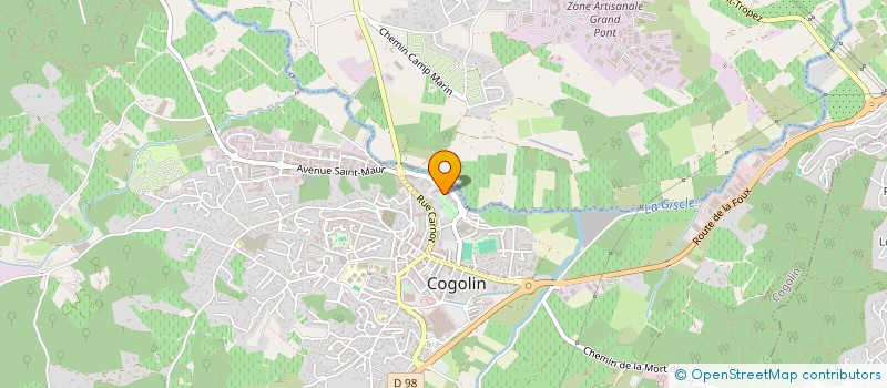 localisation de l'entreprise MONSIEUR ALAIN ROCCHIETTA  COGOLIN