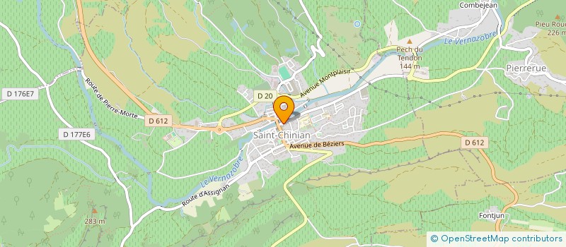 localisation de l'entreprise MONSIEUR ALAIN ROCHARD  SAINT-CHINIAN