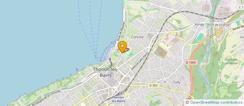 localisation de l'entreprise MONSIEUR ALAIN ROCHAT à THONON-LES-BAINS