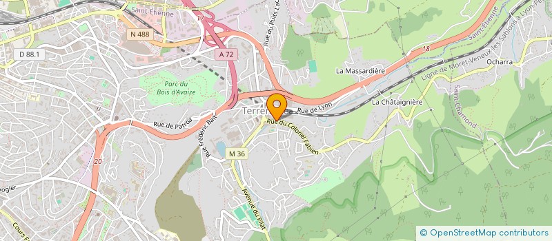 localisation de l'entreprise MONSIEUR ALAIN ROCHE à SAINT-ETIENNE