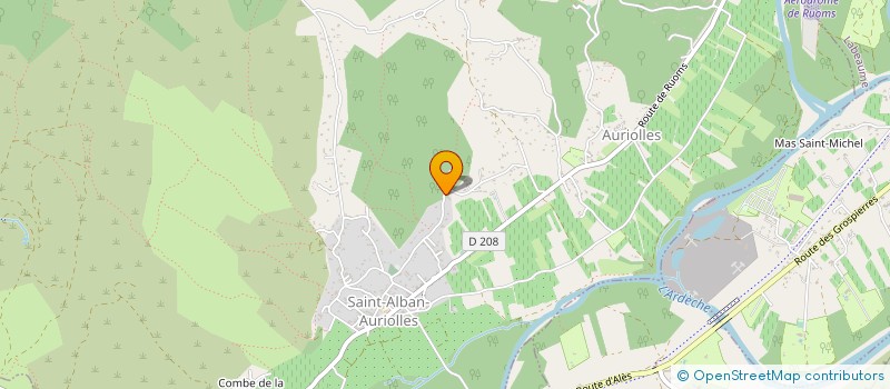 localisation de l'entreprise MONSIEUR ALAIN ROCHE à SAINT-ALBAN-AURIOLLES