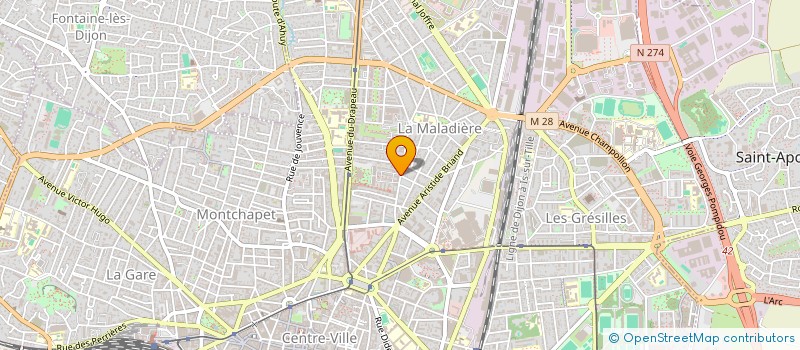 localisation de l'entreprise MONSIEUR ALAIN RODET à DIJON